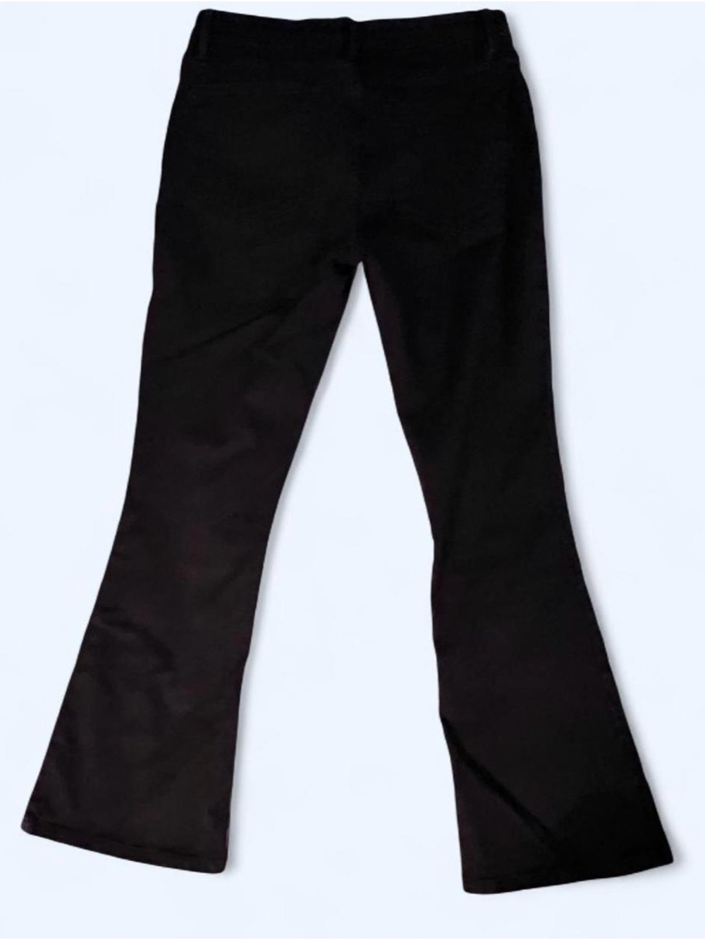 Women's Frame Cropped Black Flared Jeans - Picture 4 of 7